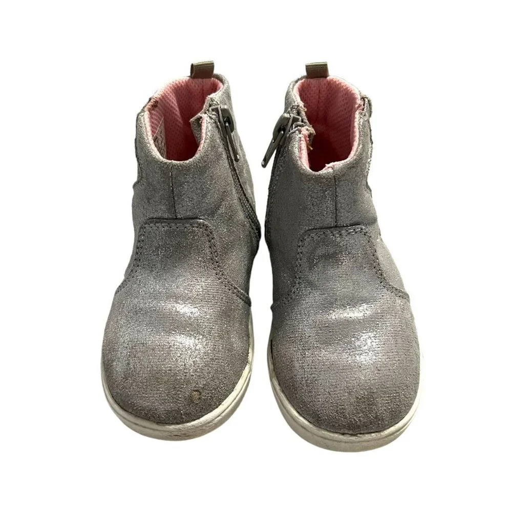 Stride Rite Sz 8M 360 Silver Nina Boots